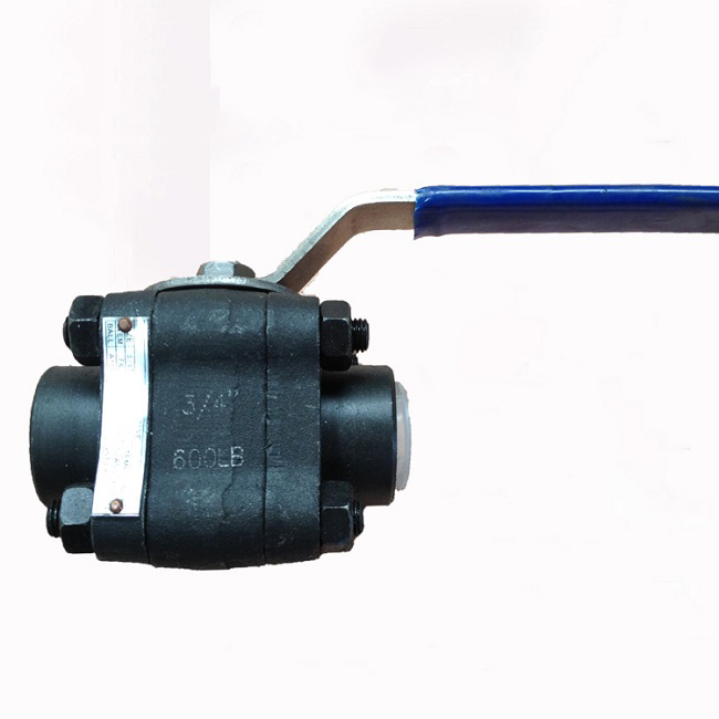 Socket welding/NPT threaded forged steel ball valve